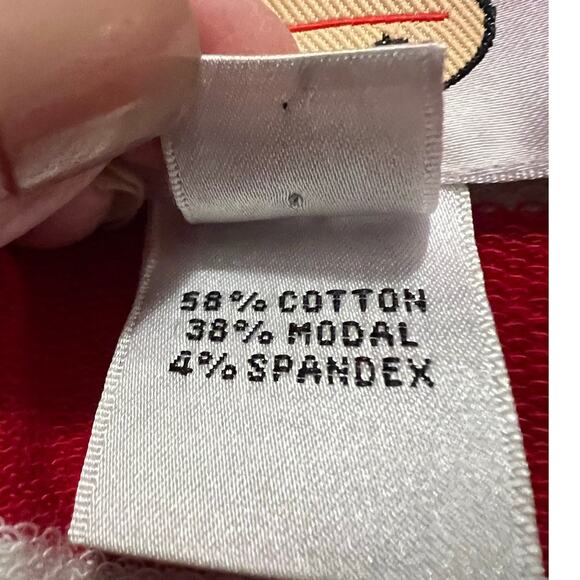 Talbots Women's Activewear Jacket in Red and White Stripes Full Zipper Size M - Picture 6 of 7